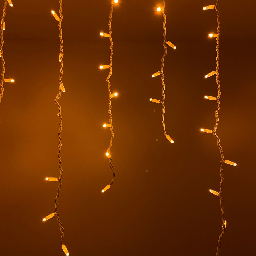 Dış Mekan Saçak LED 2.5 Metre 50-70-90 cm Amber Çakarlı IP65