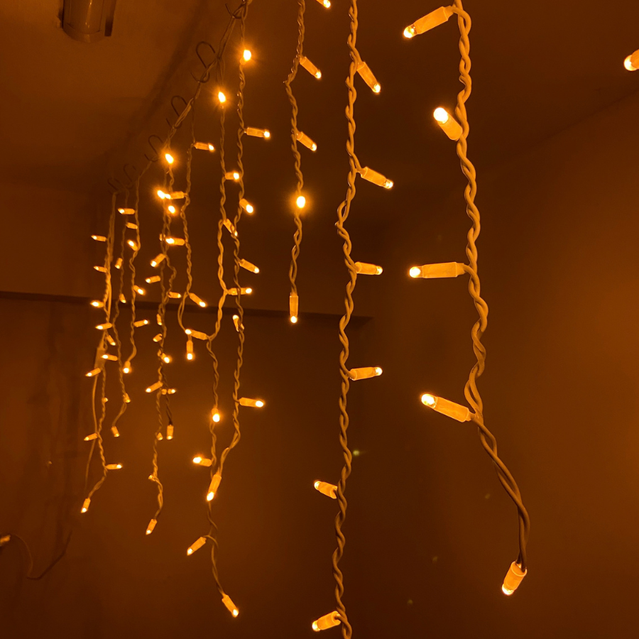 Dış Mekan Saçak LED 2.5 Metre 50-70-90 cm Amber Çakarlı IP65