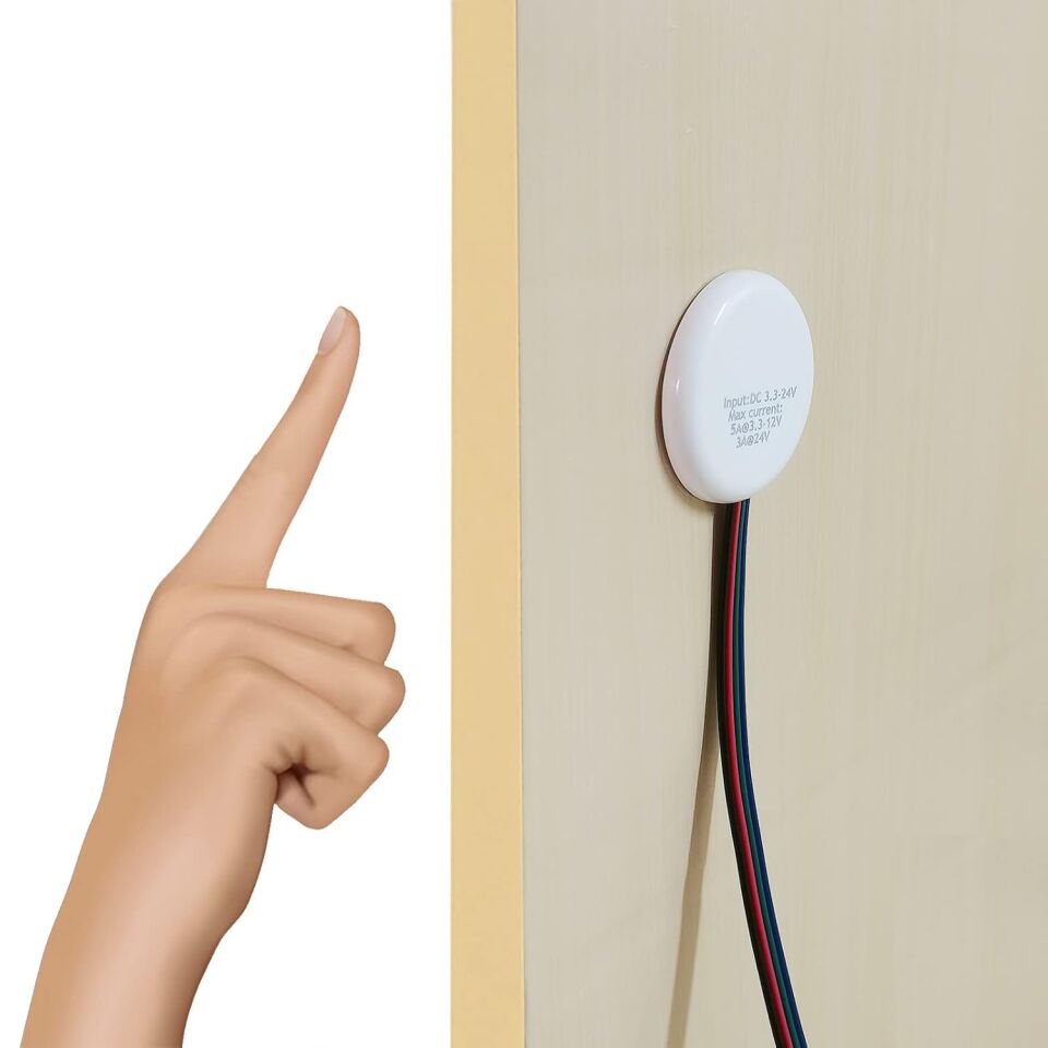 12-24 Volt Dokunmatik Dimmer Sensör Aç/Kapa Parlaklık Ayarlı LED Sensörü