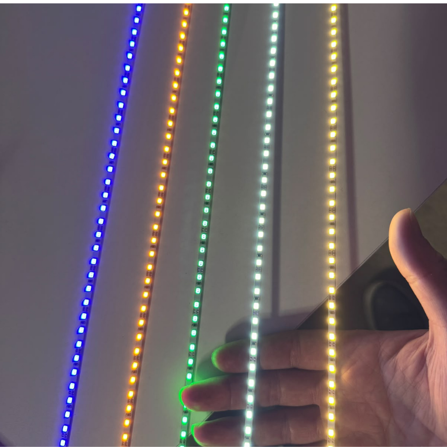12 Volt 2835 SMD 120 LED 4 mm İnce Çubuk Bar LED Sarı